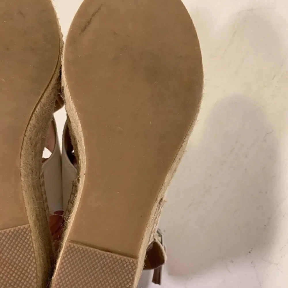 Apt.9 white wedge espadrille sandals women’s 9